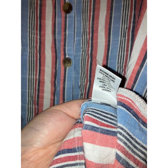 Elle Striped button front mini dress size XS - Picture 5 of 6